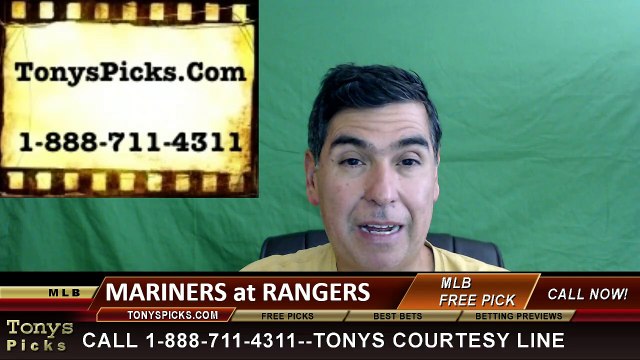 Texas Rangers vs. Seattle Mariners Free Pick Prediction MLB Baseball Odds Series Preview
