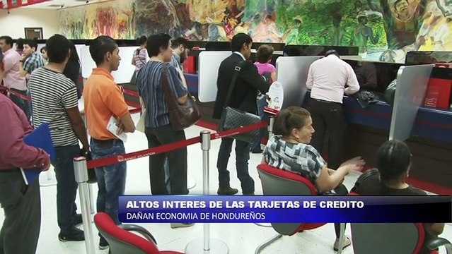 Altos intereses de tarjetas de credito dañan economia de hondureños