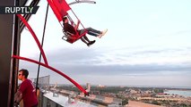 Over the Edge_ Europe’s highest swing opens up in Amsterdam