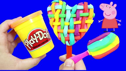 PLAY DOH cake rainbow - Greate create cream play dough for Peppa pig Toys