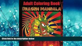 Popular Book Adult Coloring Book Dragon Mandala