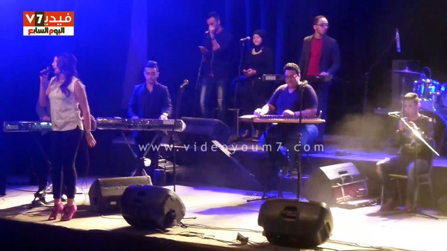 هايدى موسى تغنى آه يا ليل لايف