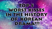 Top 5 WORST KISSES in the history of Korean drama!!!