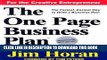 [Read] The One Page Business Plan for the Creative Entrepreneur Popular Online