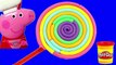 Play Doh Colorful lollipop - Make lollipop rainbow frozen playdoh for peppa pig toys