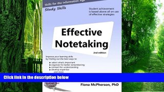 Big Deals  Effective notetaking 2nd ed: Strategies to help you study effectively  Free Full Read