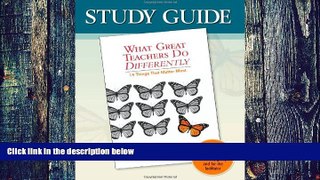 Big Deals  Study Guide-What Great Teachers Do Differently: 14 Things That Matter Most  Free Full
