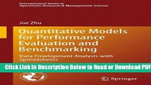 [PDF] Quantitative Models for Performance Evaluation and Benchmarking: Data Envelopment Analysis
