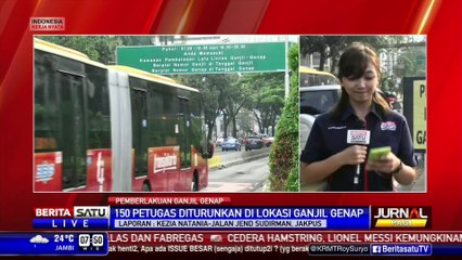 150 Petugas Berjaga di Jalan Pemberlakuan Ganjil Genap