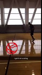 Chris Bosh en pleine séance d'entraînement