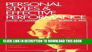 [PDF] Personal Styles   Effective Performance Ebook Online