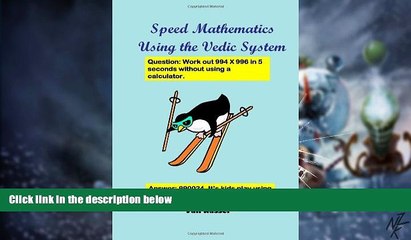 Big Deals  Speed Mathematics Using the Vedic System  Best Seller Books Most Wanted