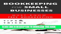 [Read] Bookkeeping for small businesses: MUST KNOW  Free Bookkeeping Tips and Tricks (bookkeeping