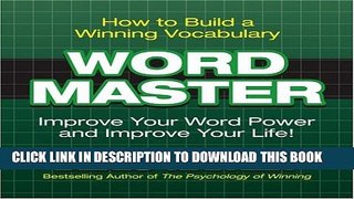 [Read] Wordmaster: Improve Your Word Power (Your Coach in a Box) Ebook Free