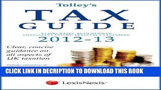 [Read] Tolley s Tax Guide 2012-2013 Ebook Free