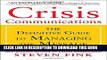 [Read] Crisis Communications: The Definitive Guide to Managing the Message Ebook Free