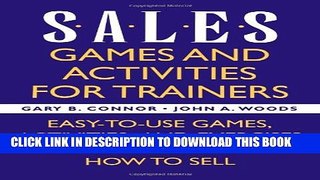 [Read] Sales: Games and Activities for Trainers Ebook Free