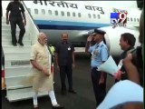 PM Modi reached Jamnagar Airport, to inaugurates SAUNI yojana Project shortly - Tv9 Gujarati