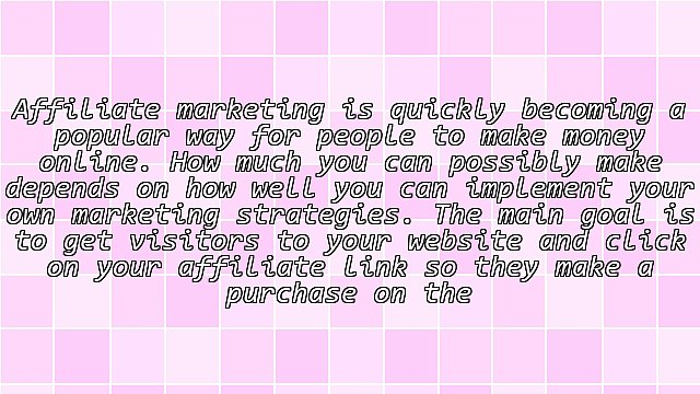 Developing Your Business In Affiliate Marketing