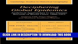 [PDF] Deciphering Global Epidemics: Analytical Approaches to the Disease Records of World Cities,