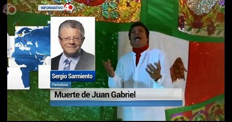 SERGIO SARMIENTO PERIODISTA DE PRESTIGIO Y CREDIBILIDAD EN MEXICO ANALIZA A EL FENOMENO JUAN GABRIEL 29/08/2016