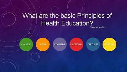 Steven Cavellier | What are the basic Principles of Health Education?