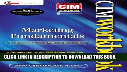 Video herunterladen: [PDF] CIM Coursebook 00/01: Marketing Fundamentals (CIM Advanced Certificate Workbook) Full