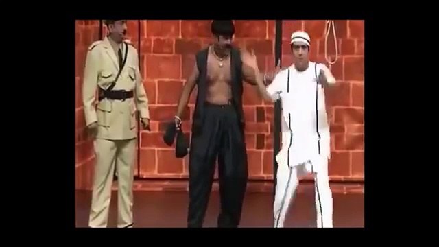 Zafri-Khan-Brilliant-Act-on-29 August 2016 Shoaib-Akhtar-And-Harbhajan-Couldnt-Control-Their-Laugh Zafri as Qaidi with v