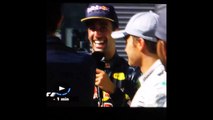 Un pilote de F1 boit du champagne dans une chaussure sur le podium !