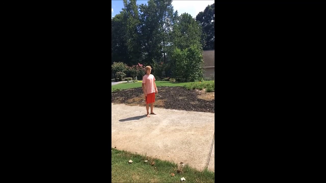 Marquer un panier de basket en tirant dans une forêt !