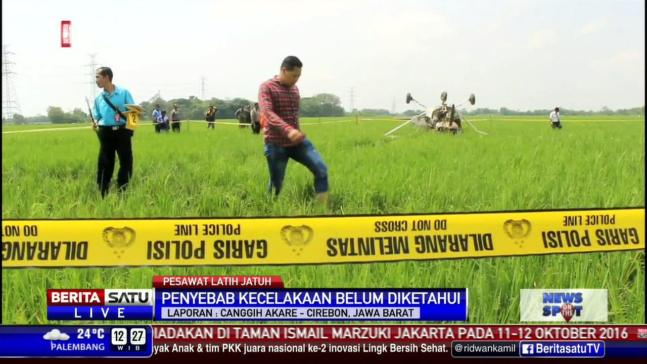Penyebab Pesawat Latih Jatuh di Cirebon Belum Diketahui