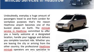 Taxi Minicab Services in Heathrow, Mayfair, Richmond, Gatwick & Luton