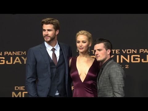 Jennifer Lawrence, Liam Hemsworth And Josh Hutcherson At The Hunger Games Mockingjay Part 2