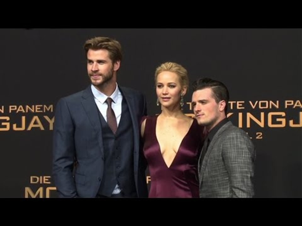 Jennifer Lawrence, Liam Hemsworth And Josh Hutcherson At The Hunger Games Mockingjay Part 2
