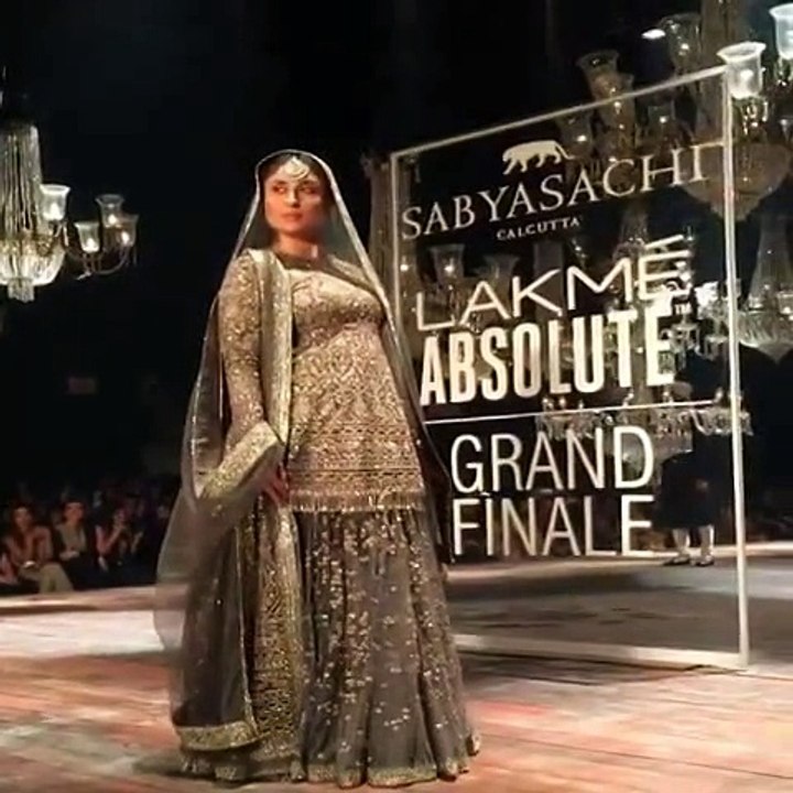 Kareena kapoor walked on the ramp at lakme fashion Week 2016