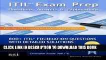 Collection Book ITIL V3 Exam Prep Questions, Answers,   Explanations: 800  ITIL Foundation