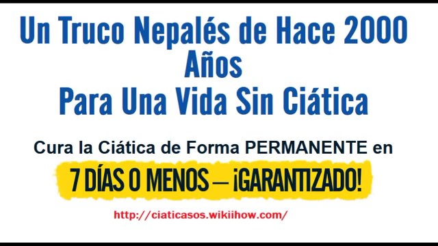 Dolor Ciatica- Cómo Tratar La Ciática De Manera Natural