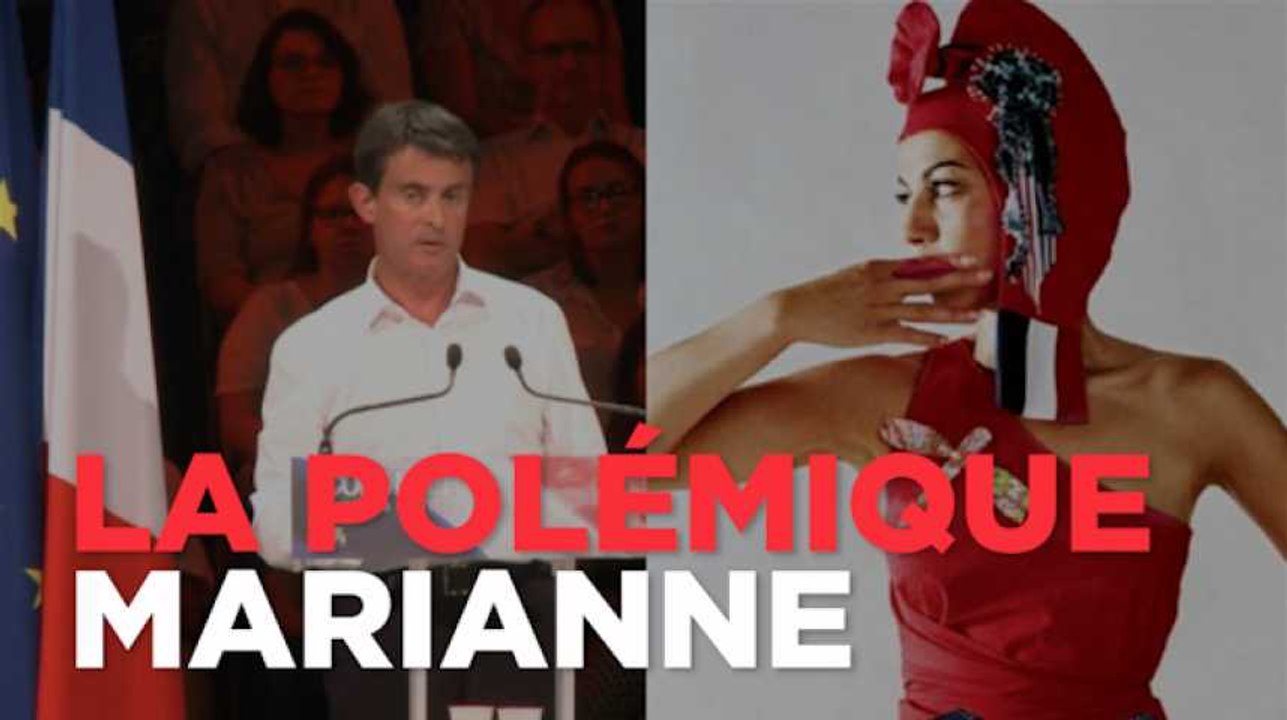 "Marianne a le sein nu, elle n'est pas voilée !" : Manuel Valls agite Twitter