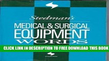 Collection Book Stedman s Medical and Surgical Equipment Words