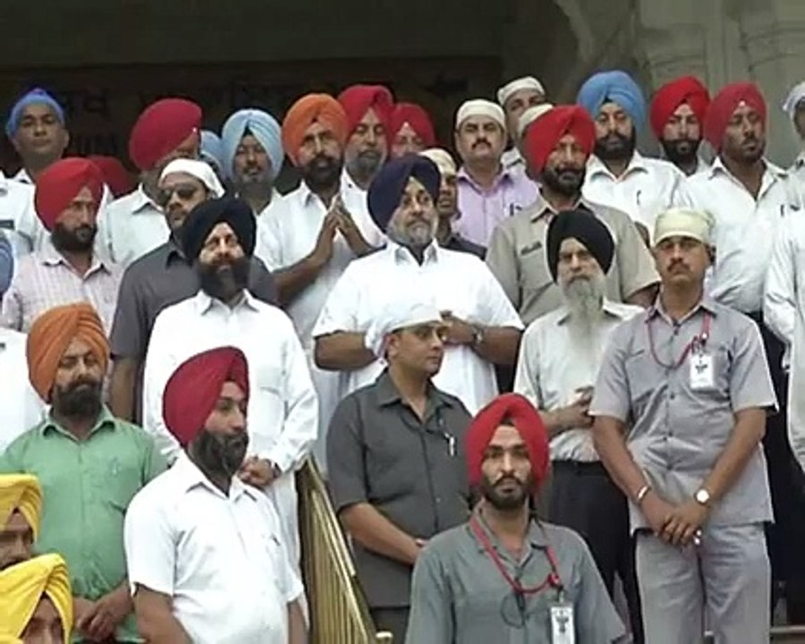 Sukhbir Badal And Harsimrat Badal Visit at Drabar Sahib