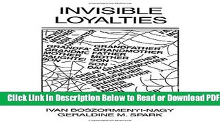 [Download] Invisible Loyalties: Reciprocity in Intergenerational Family Therapy Free New