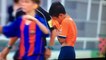 Les jeunes du F.C. Barcelone consolent leurs homologues japonais en pleurs