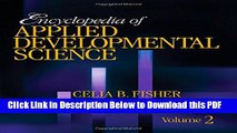 [Read] Encyclopedia of Applied Developmental Science (The SAGE Program on Applied Developmental