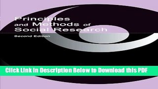[Read] Principles and Methods of Social Research Popular Online