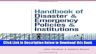 [Reads] The Handbook of Disaster and Emergency Policies and Institutions Free Books