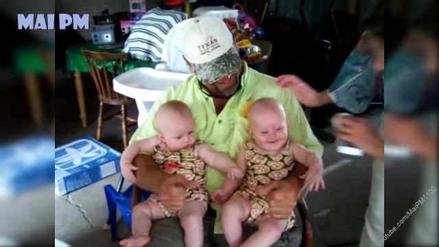 Super Cute Daddies And Twins Babies Moments - Daddy And Baby Funny Videos Compilation