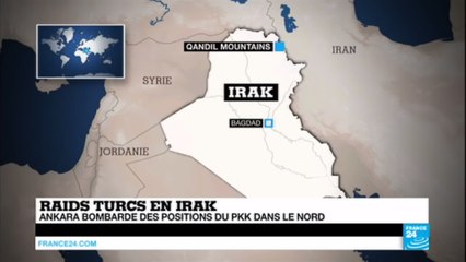 RAIDS TURCS - La Turquie bombarde des positions du PKK dans le Nord de l'IRAK