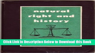 [Best] Natural Right and History Online Ebook