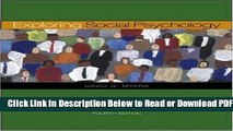 [Download] Exploring Social Psychology 4th edition by Myers, David G. (2006) Paperback Popular New