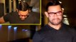 OOPS ! Aamir Khan Almost Falls While Walking Out of a Restaurant